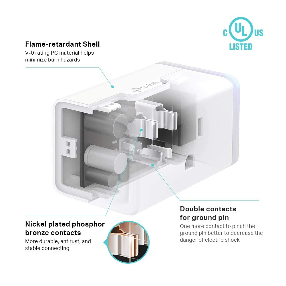 Kasa Smart Plug HS103P4: Wi-Fi Outlet 4-Pack for Alexa & Google Home