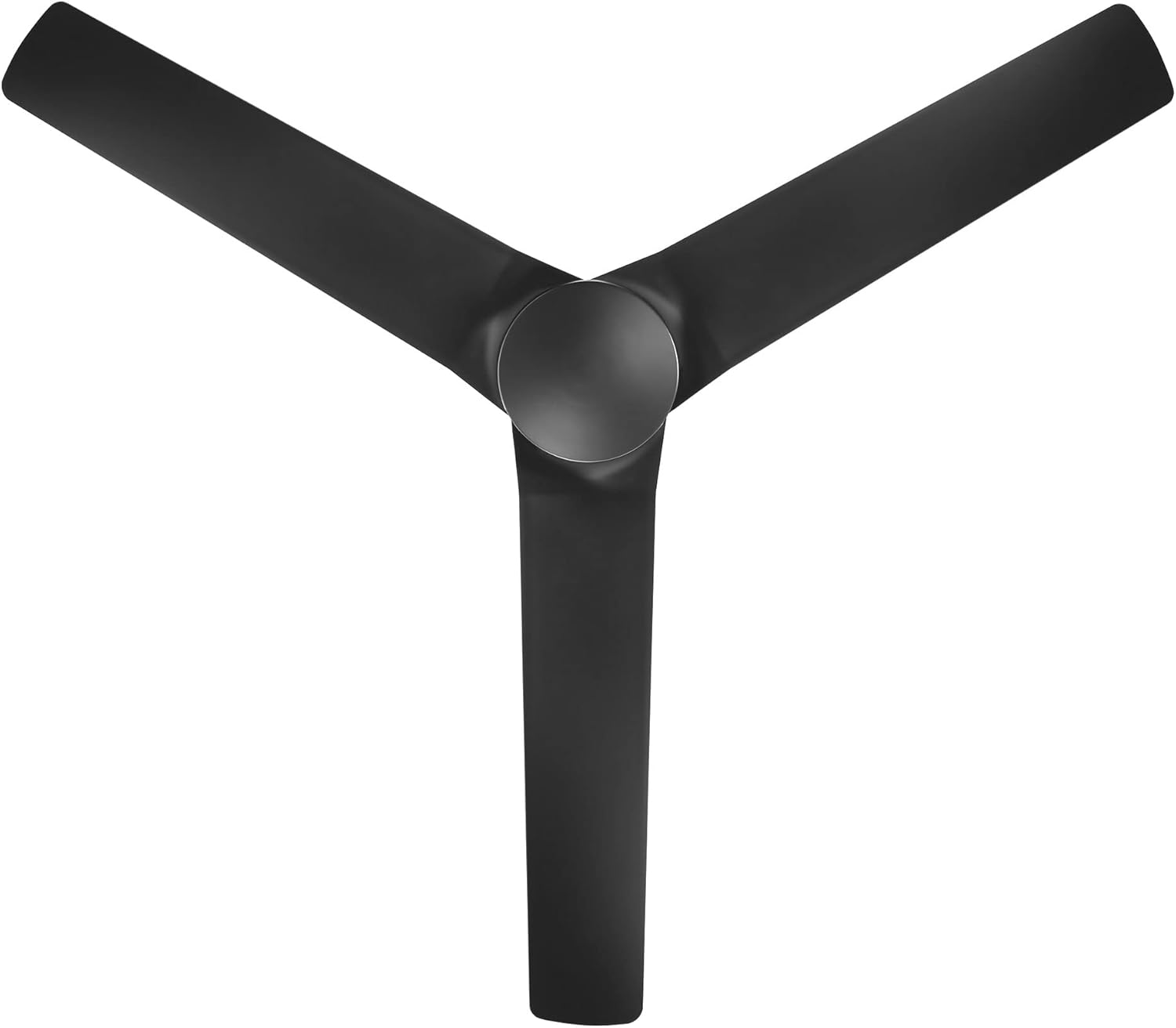 Mocha 54-inch Smart Ceiling Fan: Matte Black Indoor/Outdoor 3-Blade Fan