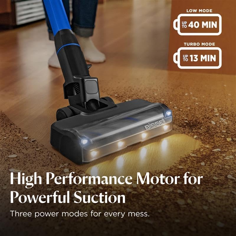 Bissell PowerClean FurFinder 200W Cordless Stick Vacuum: Self-Standing & Tangle-Free Brush Roll