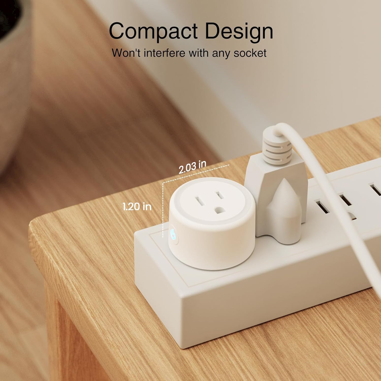 GHome Smart WiFi Plug: Alexa & Google Home Compatible Smart Outlet with Bluetooth Quick Setup (2.4GHz)