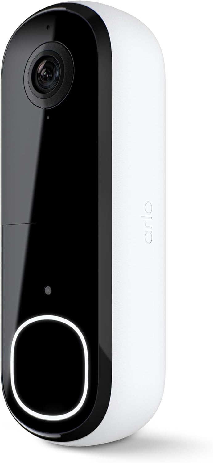 Arlo Video Doorbell 2K (2nd Gen): Latest Release Wireless/Wired Smart Doorbell with Head-to-Toe View