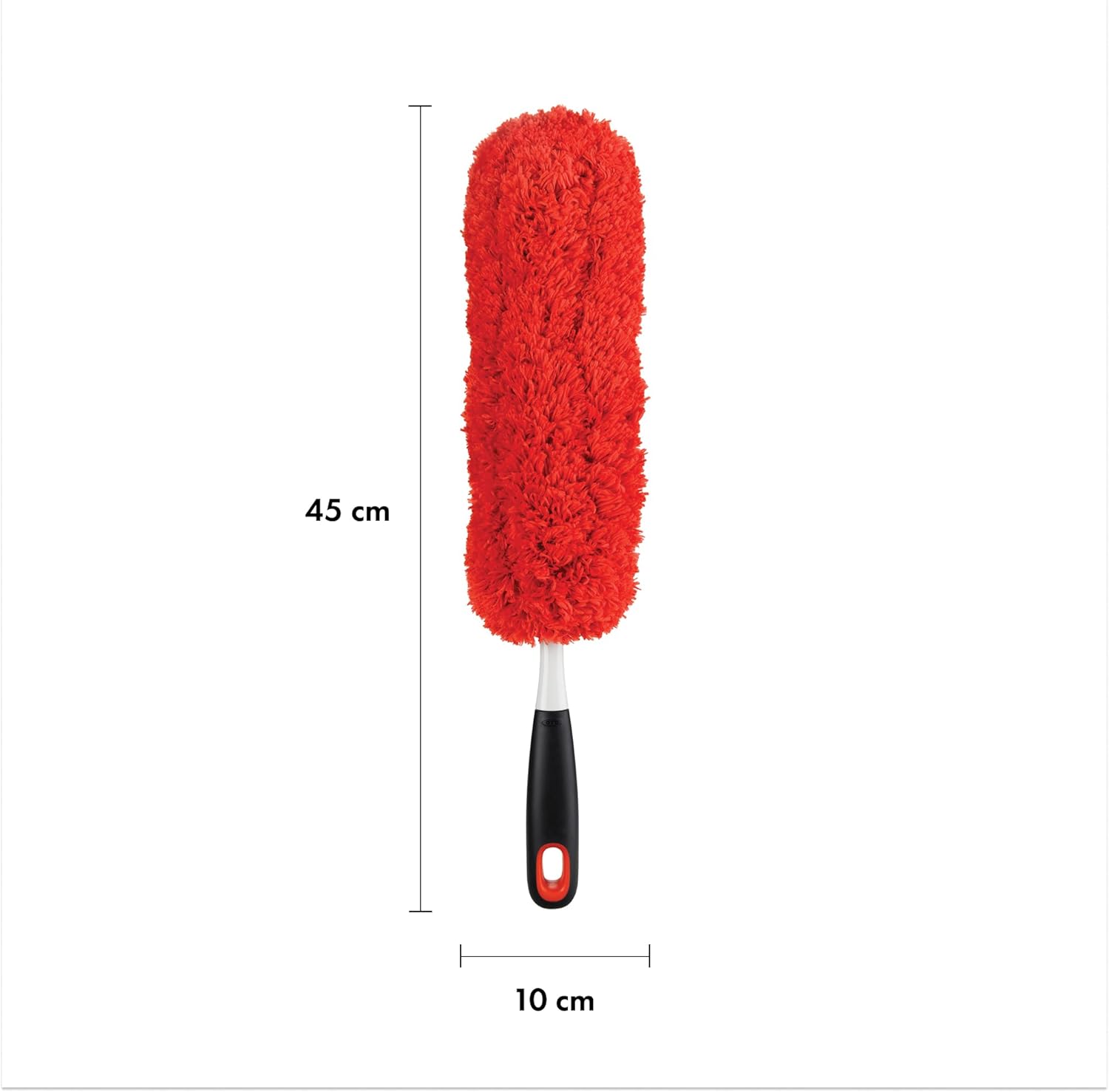 OXO Good Grips Microfiber Hand Duster: Washable Slim Profile Dusting Wand for Furniture & Tight Spaces
