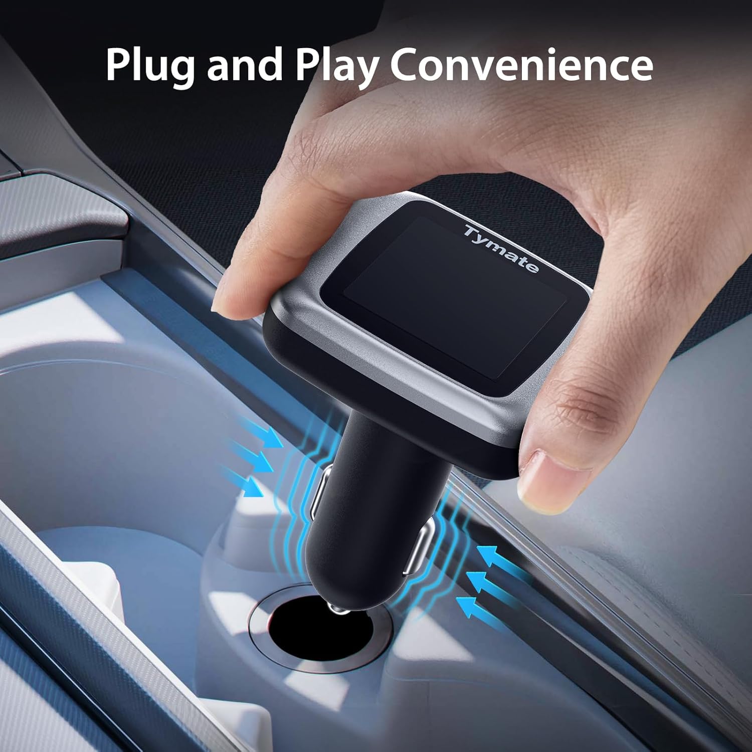 Tymate TM7 Tire Pressure Monitoring System: Wireless TPMS with 4 External Sensors (0-144 PSI)