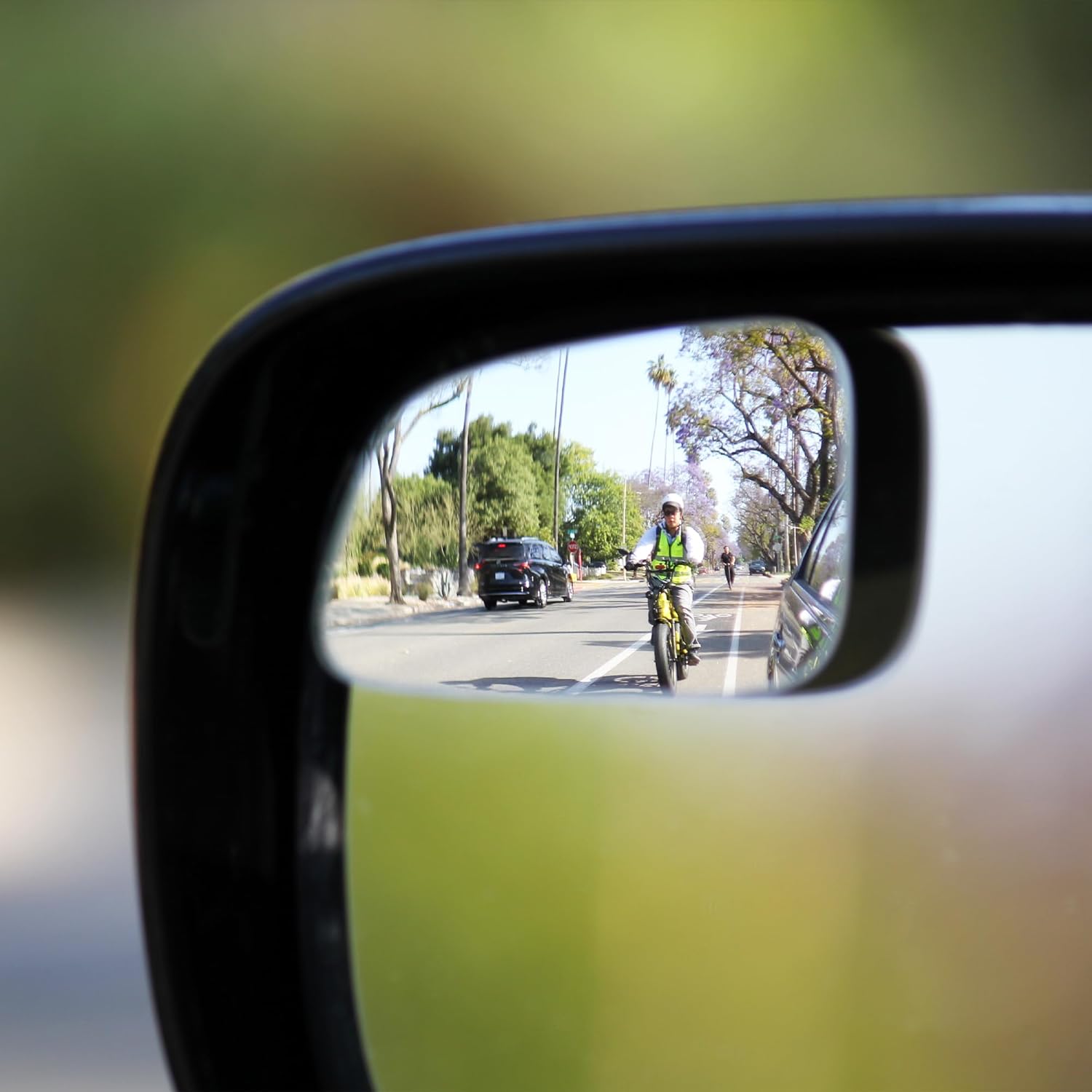 Safe View Falcon Blind Spot Mirrors: Real Convex Glass Peel & Stick (2-Pack)