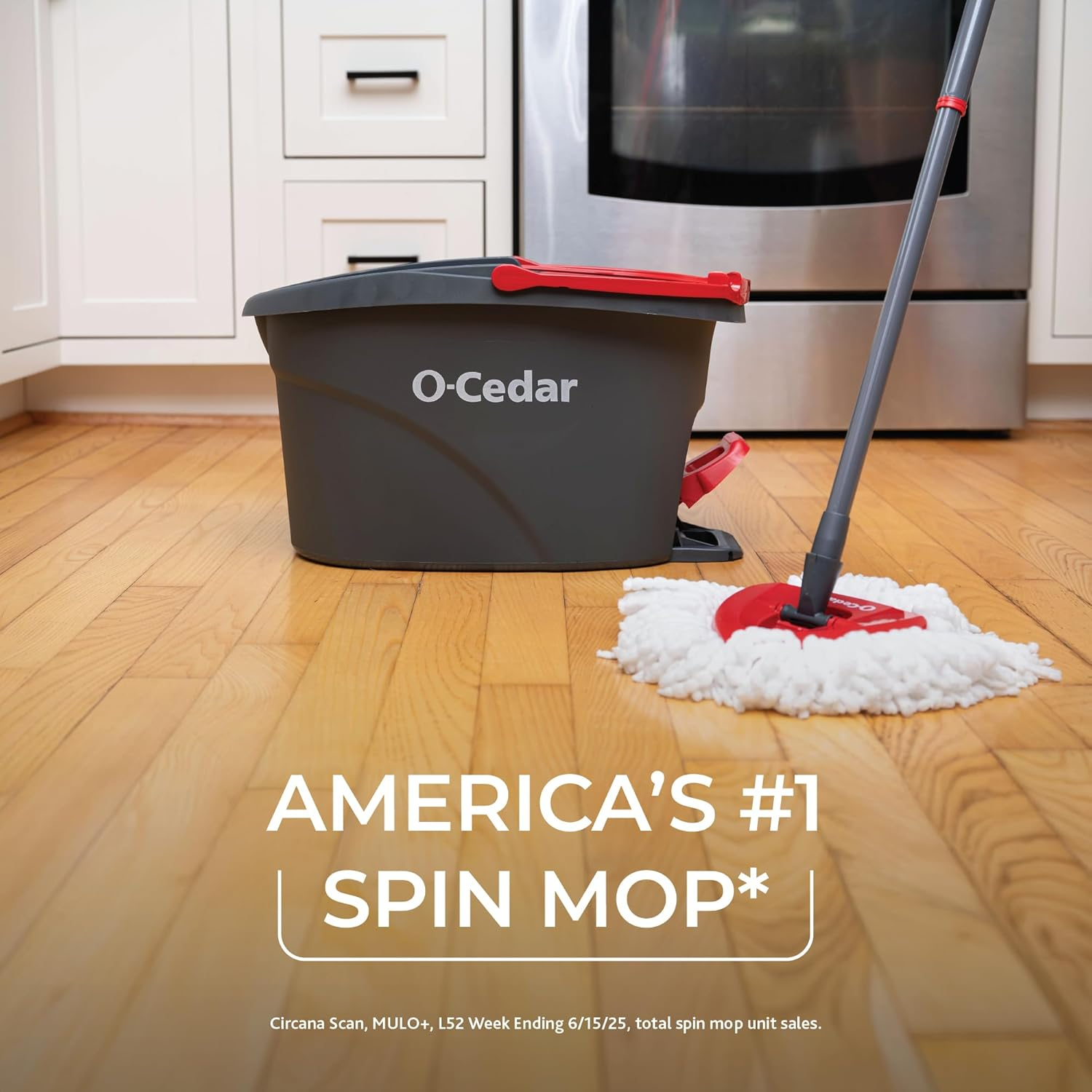 O-Cedar EasyWring Spin Mop & Bucket System: Microfiber Floor Cleaner