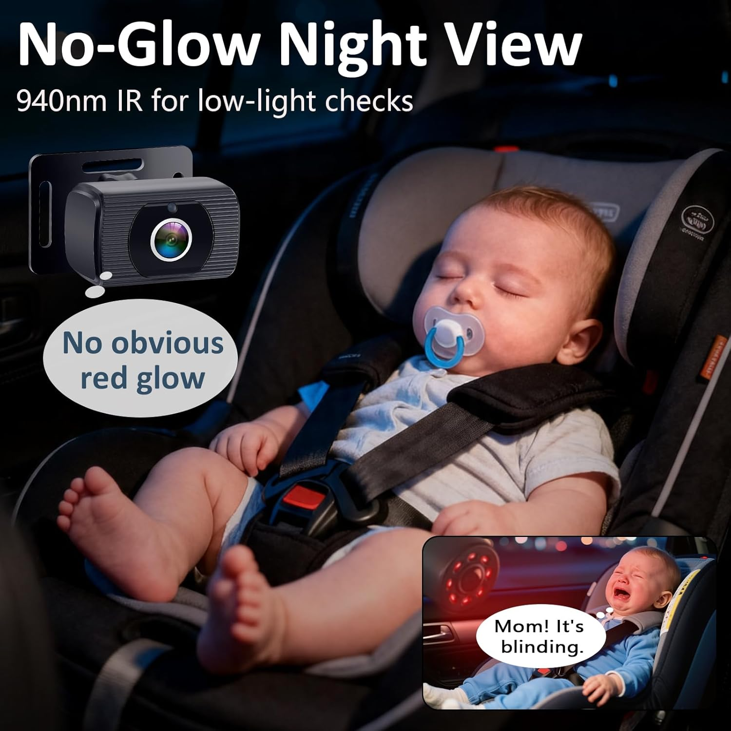 Baby Car Camera for Seat: 6.9 Inch