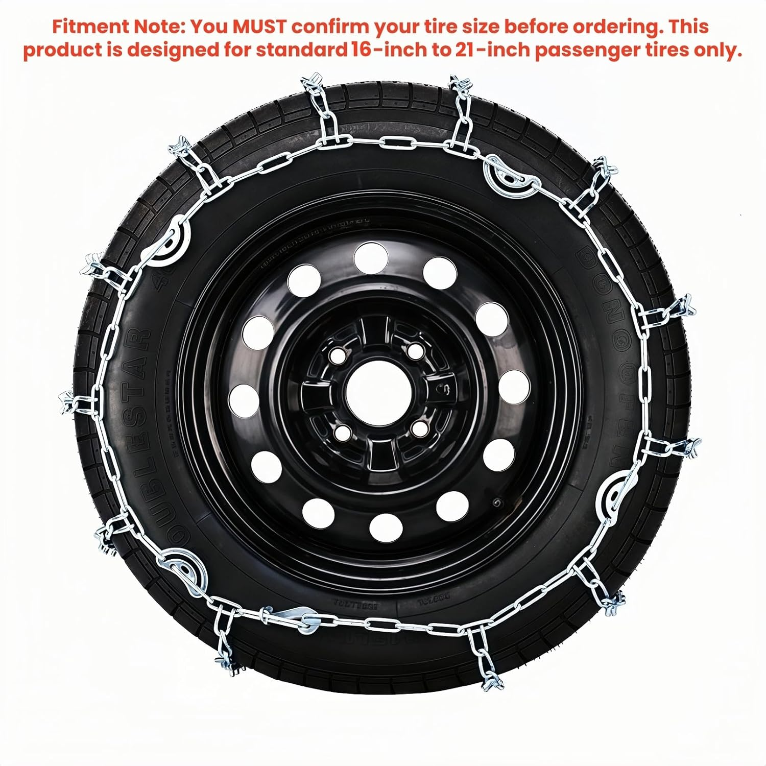 Super Grip V-Bar Ice & Snow Chains for Cars & SUVs