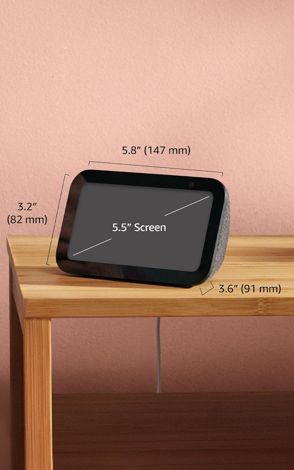 Amazon Echo Show 5 (Newest Model): 5.5" Smart Display with Alexa (Charcoal)