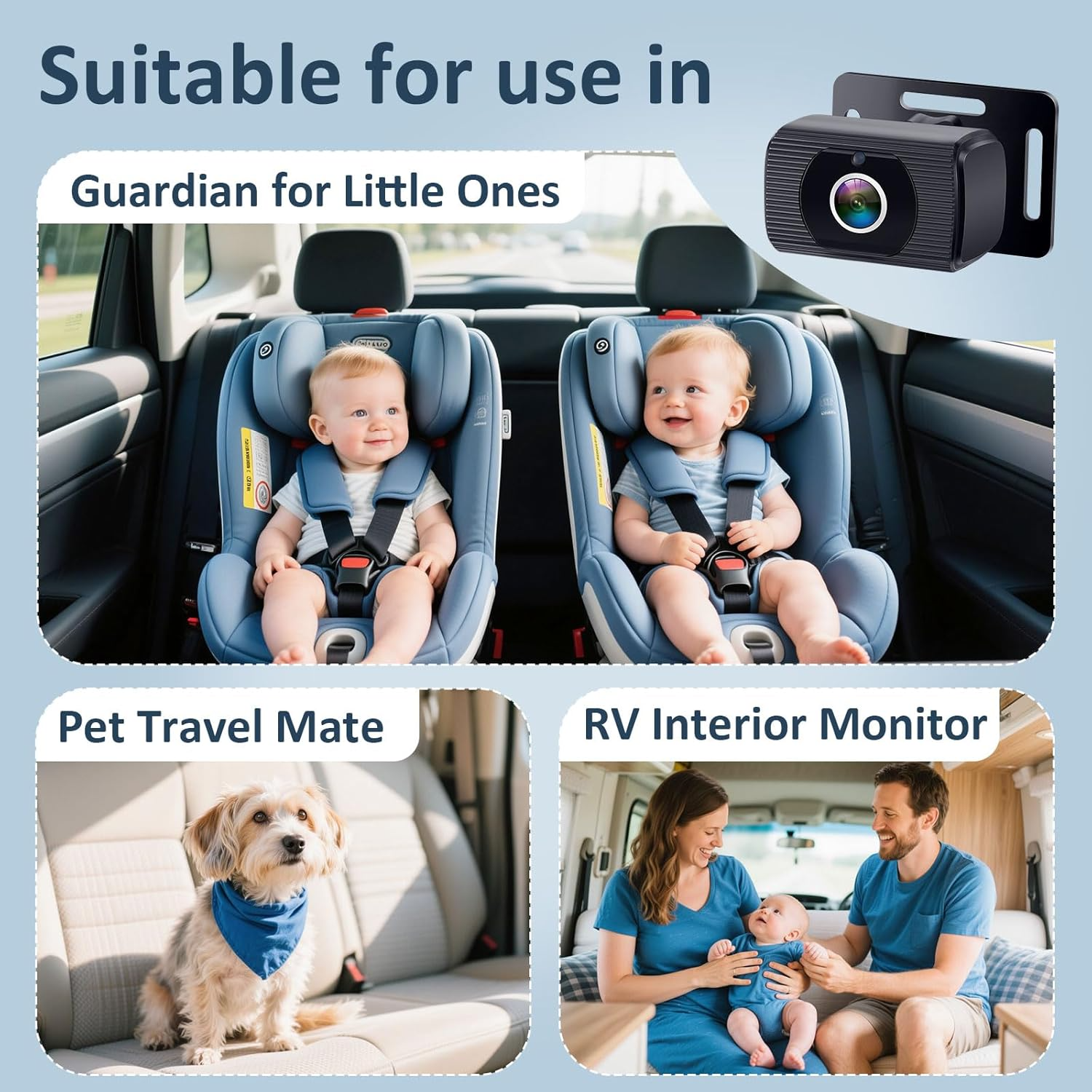 Baby Car Camera for Seat: 6.9 Inch