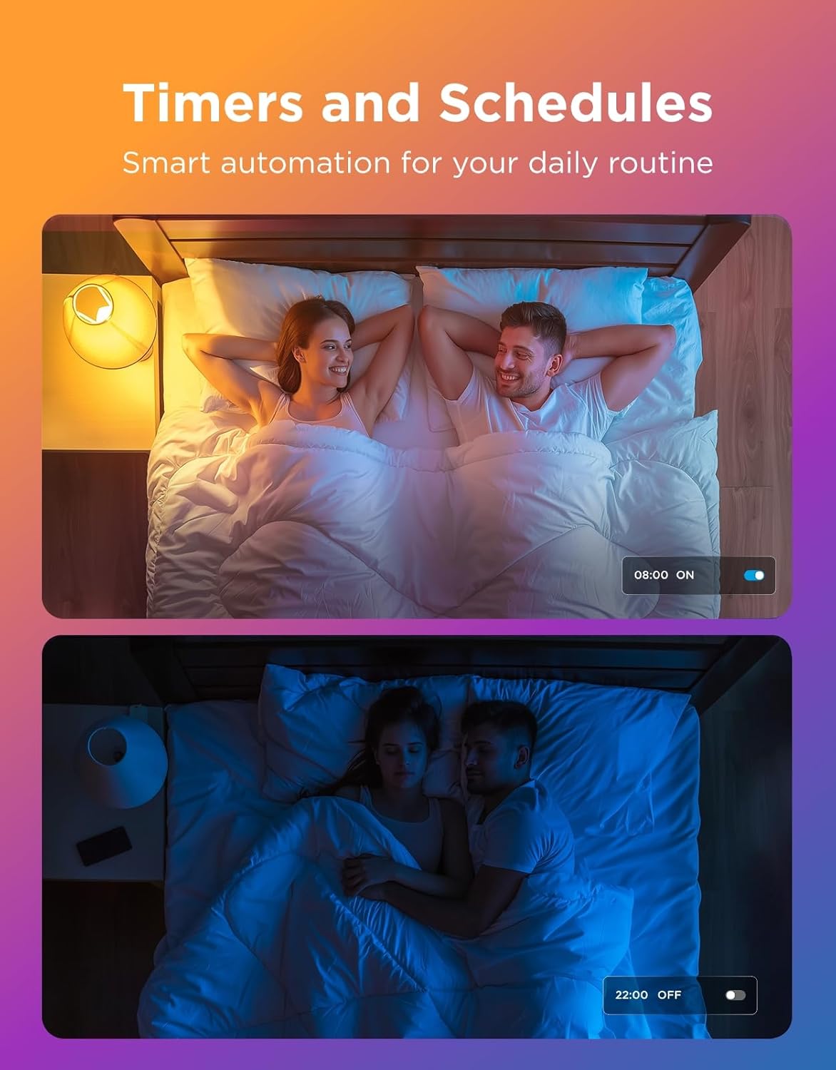 Govee Smart Light Bulbs (4 Pack): WiFi & Bluetooth Color Changing A19 LED, Alexa & Google Assistant Compatible
