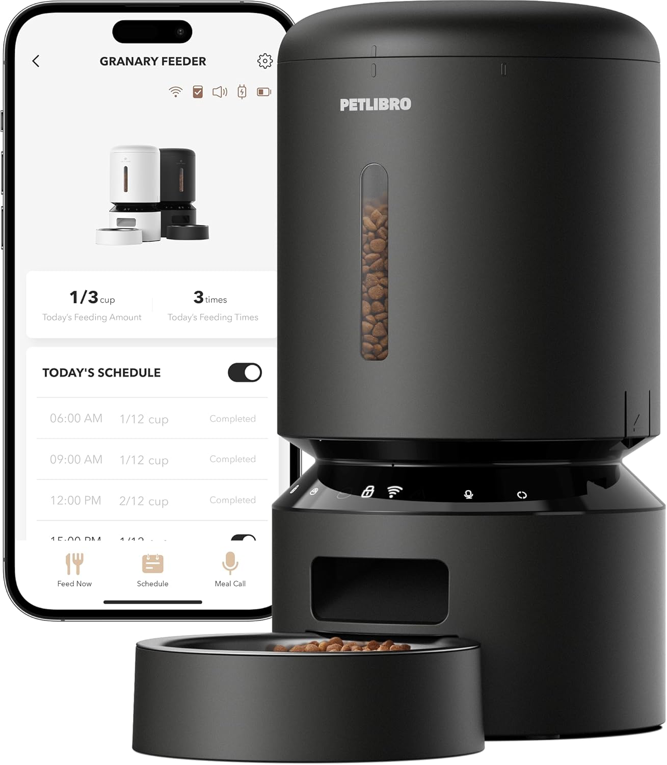 PETLIBRO 5L Granary Automatic Cat Feeder: 5G WiFi Smart Food Dispenser with Freshness System