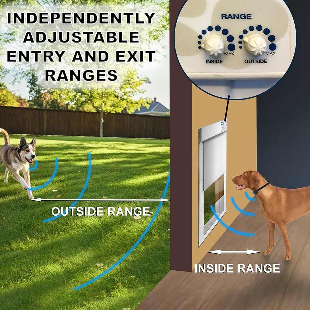 High Tech Pet Power Pet WiFi Automatic Electronic Pet Door: App-Controlled (PX1-WIFI)