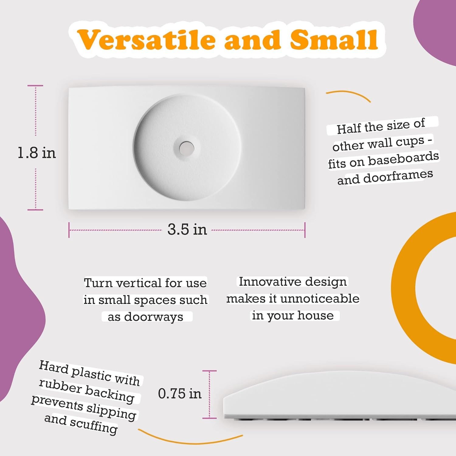 Wall Nanny Baby Gate Wall Protector: Made in USA Pressure Gate Guard (White)