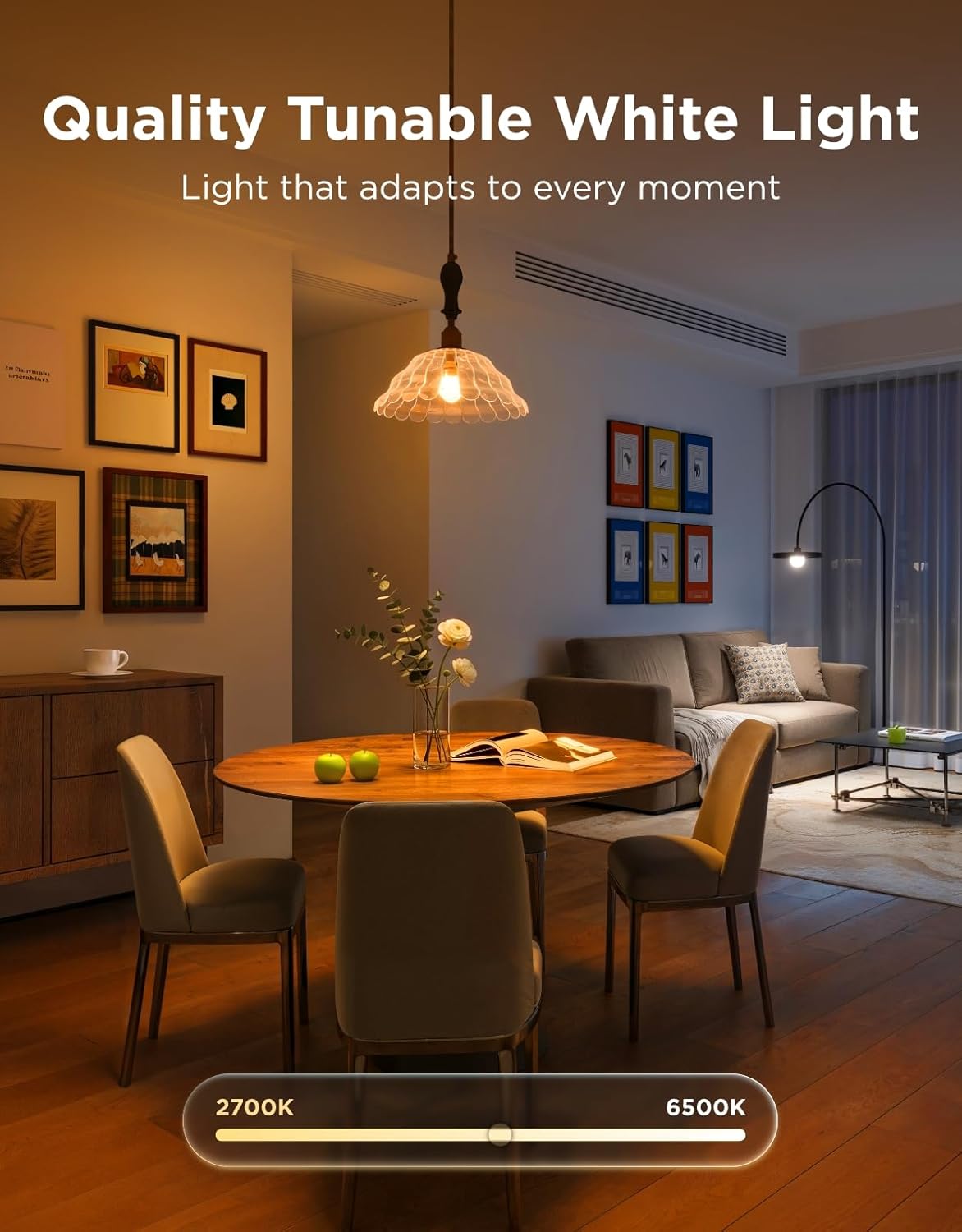 Govee Smart Light Bulbs (4 Pack): WiFi & Bluetooth Color Changing A19 LED, Alexa & Google Assistant Compatible