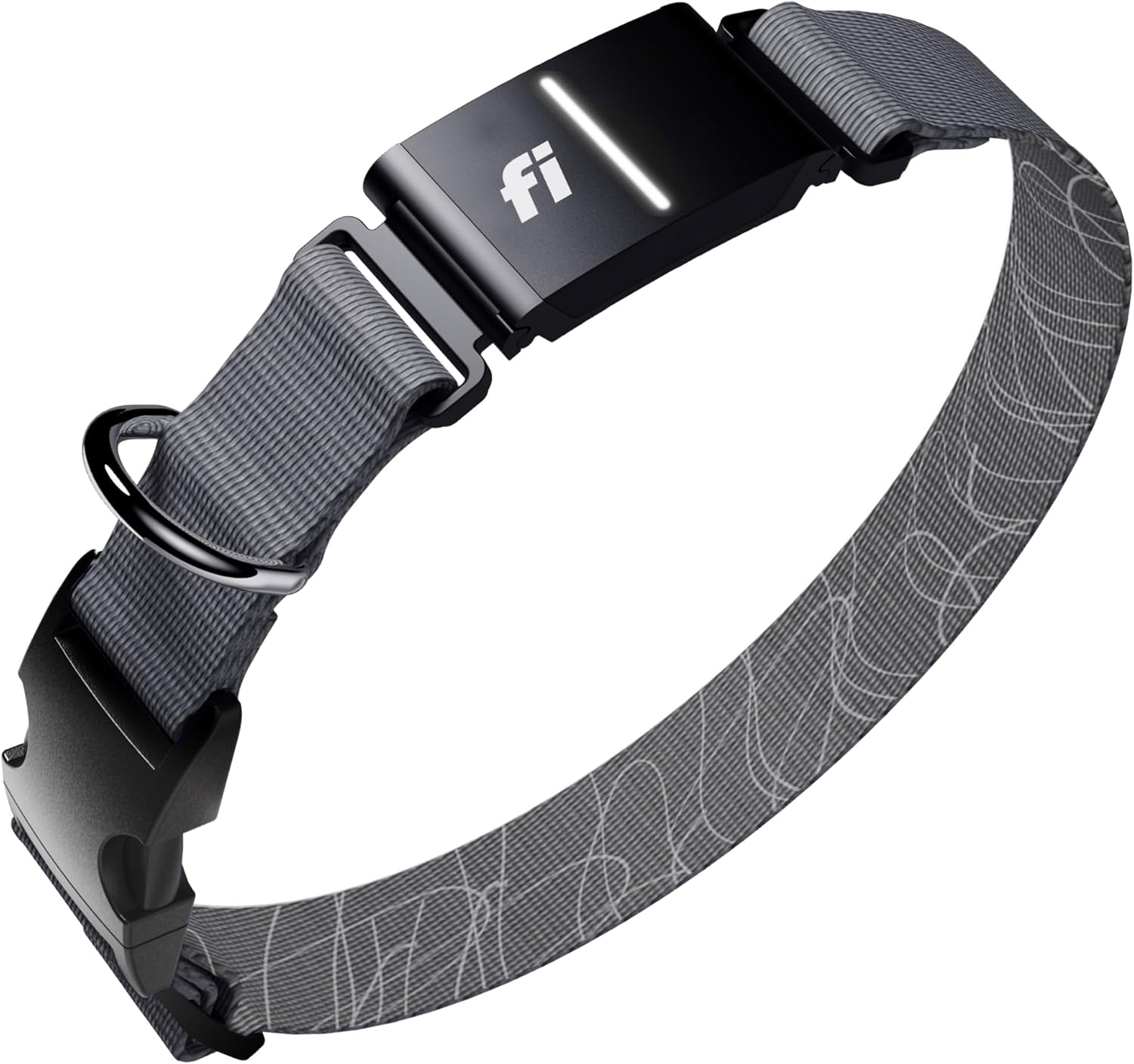Fi Series 3+ Smart Dog Tracker Collar: GPS Tracking & AI Health Monitoring (Large, Gray)