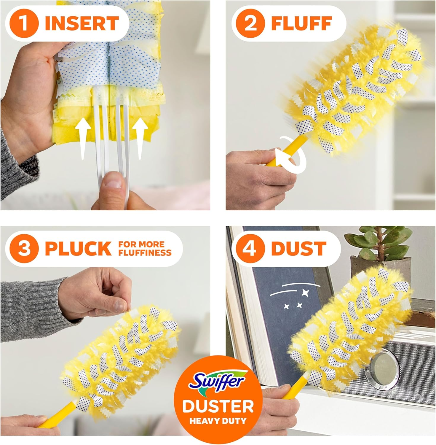 Swiffer Dusters Heavy Duty Refills: 360° Dust Trap & Lock (11 Count)