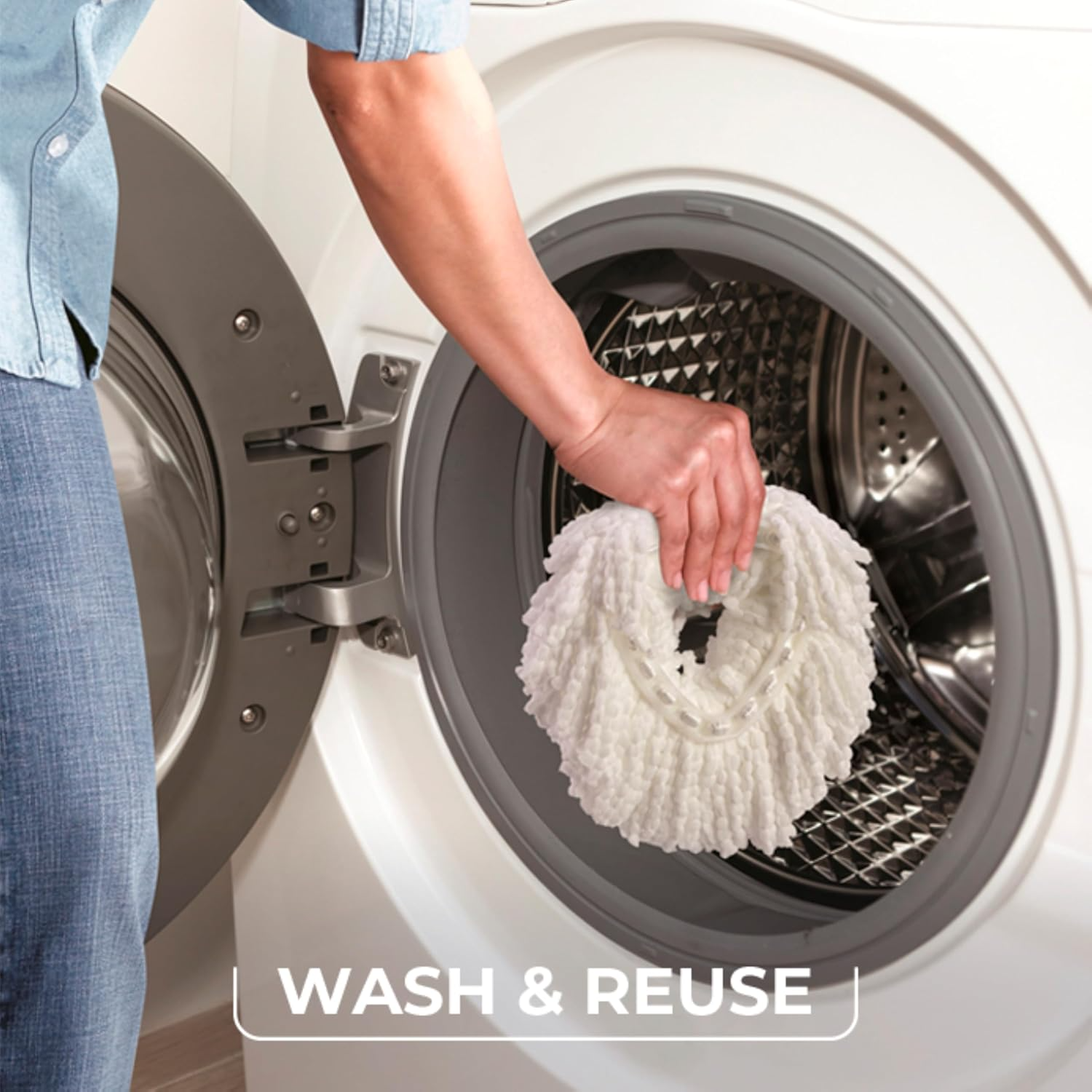 O-Cedar EasyWring Spin Mop & Bucket System: Microfiber Floor Cleaner