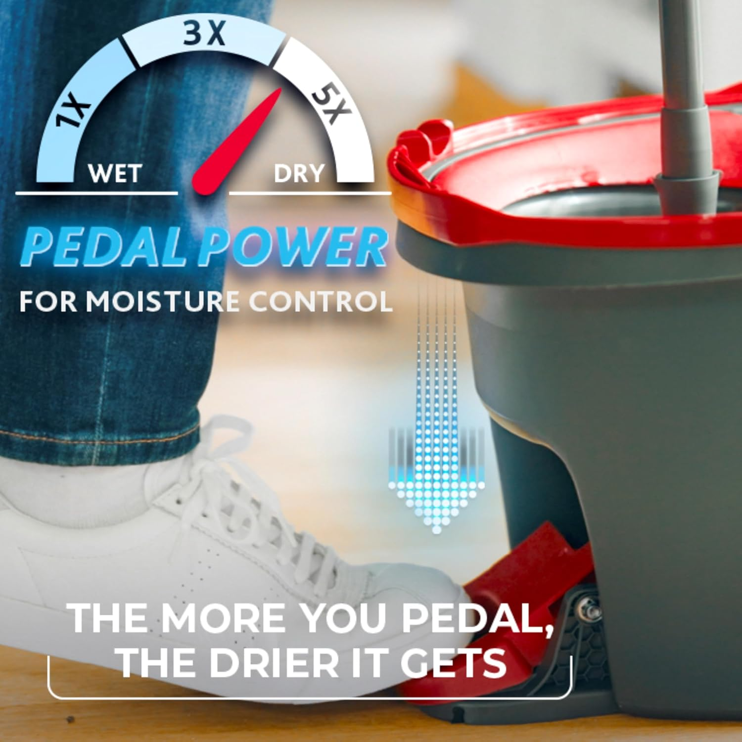O-Cedar EasyWring Spin Mop & Bucket System: Microfiber Floor Cleaner