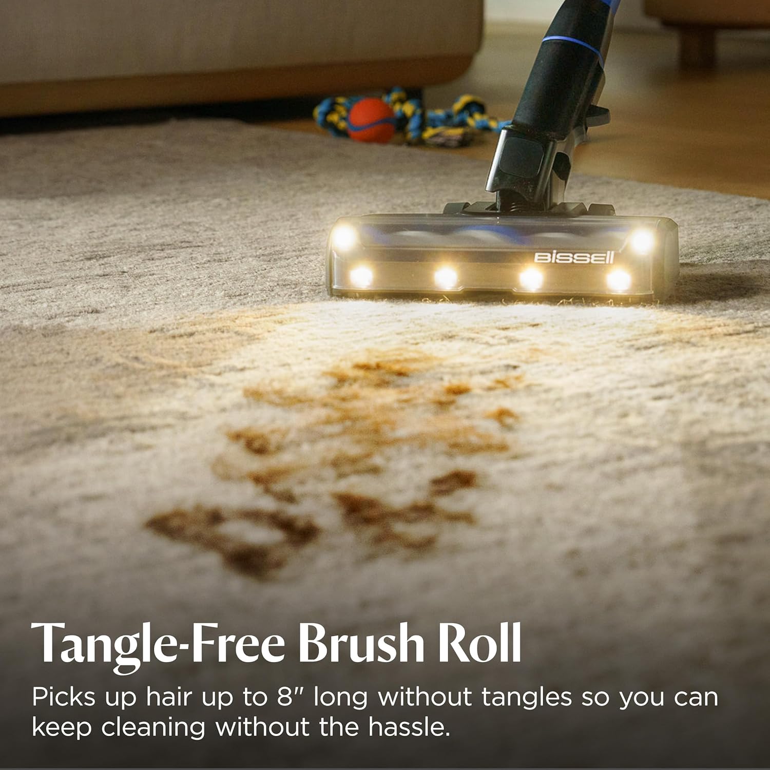 Bissell PowerClean FurFinder 200W Cordless Stick Vacuum: Self-Standing & Tangle-Free Brush Roll