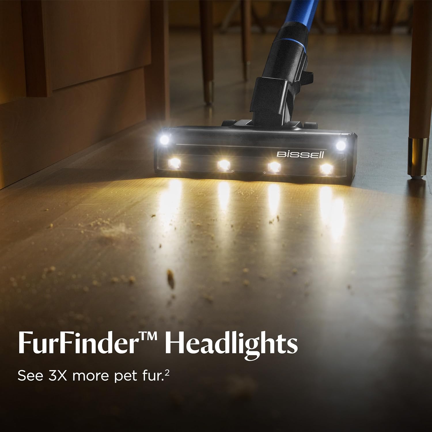 Bissell PowerClean FurFinder 200W Cordless Stick Vacuum: Self-Standing & Tangle-Free Brush Roll