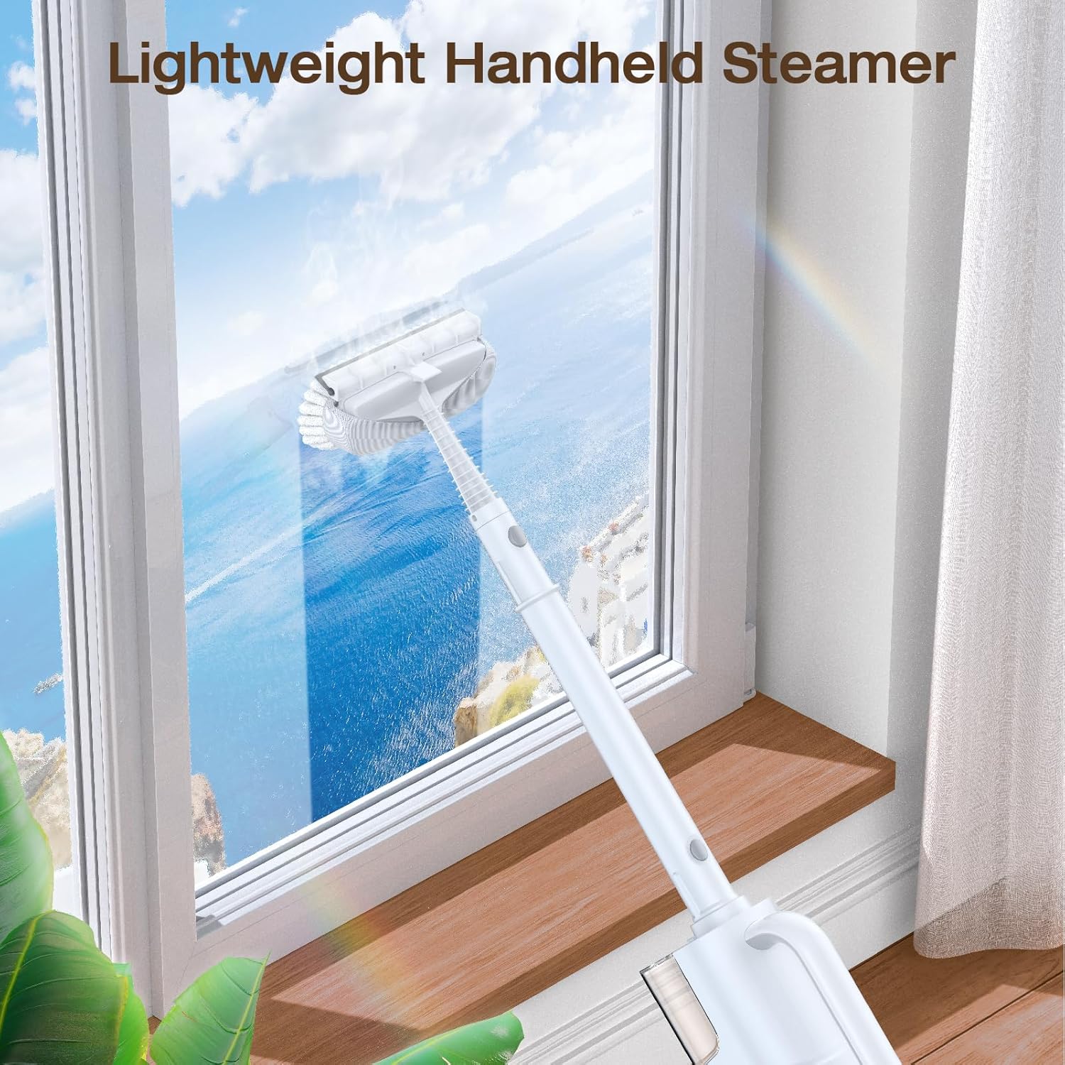 ScrubWiz 10-in-1 Steam Mop & Detachable Handheld Cleaner: 10s Fast Heat (248°F)