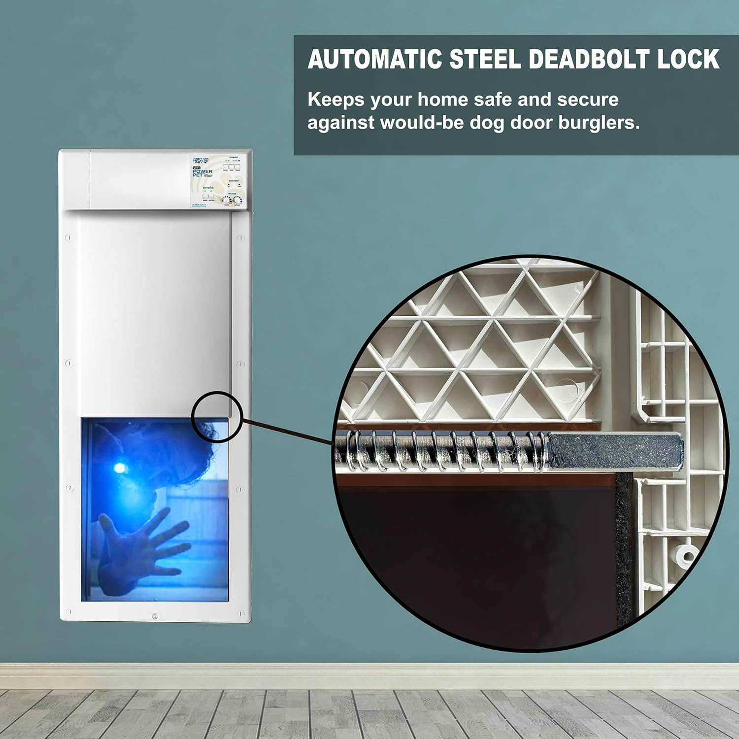 High Tech Pet Power Pet WiFi Automatic Electronic Pet Door: App-Controlled (PX1-WIFI)