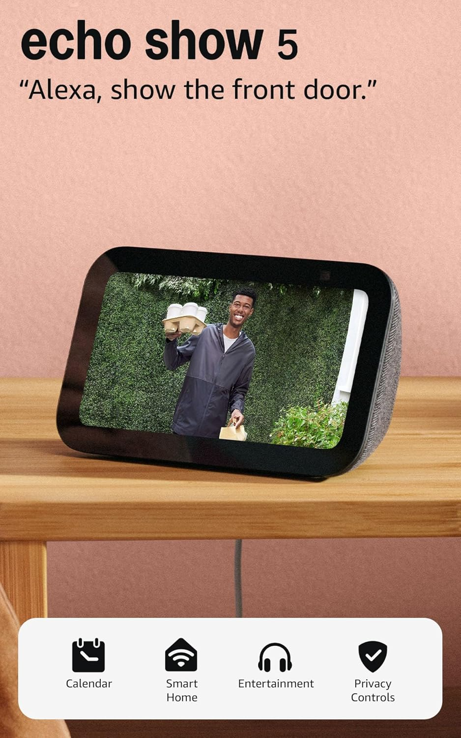 Amazon Echo Show 5 (Newest Model): 5.5" Smart Display with Alexa (Charcoal)