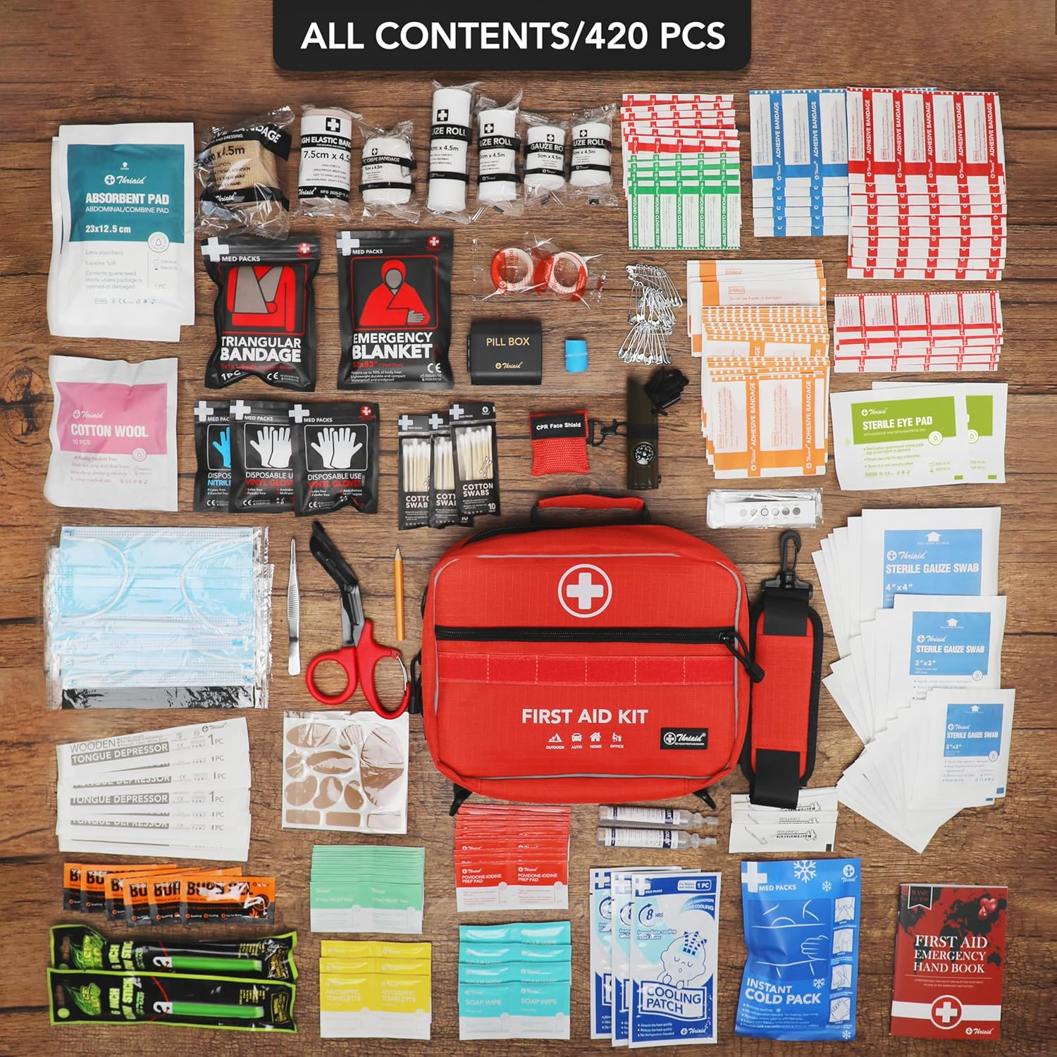 430 Piece First Aid Kit, Medical Kits