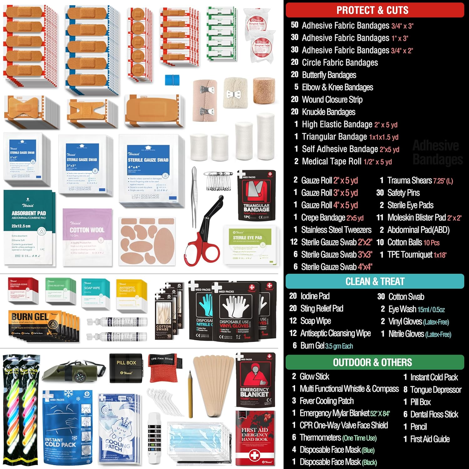 430 Piece First Aid Kit, Medical Kits