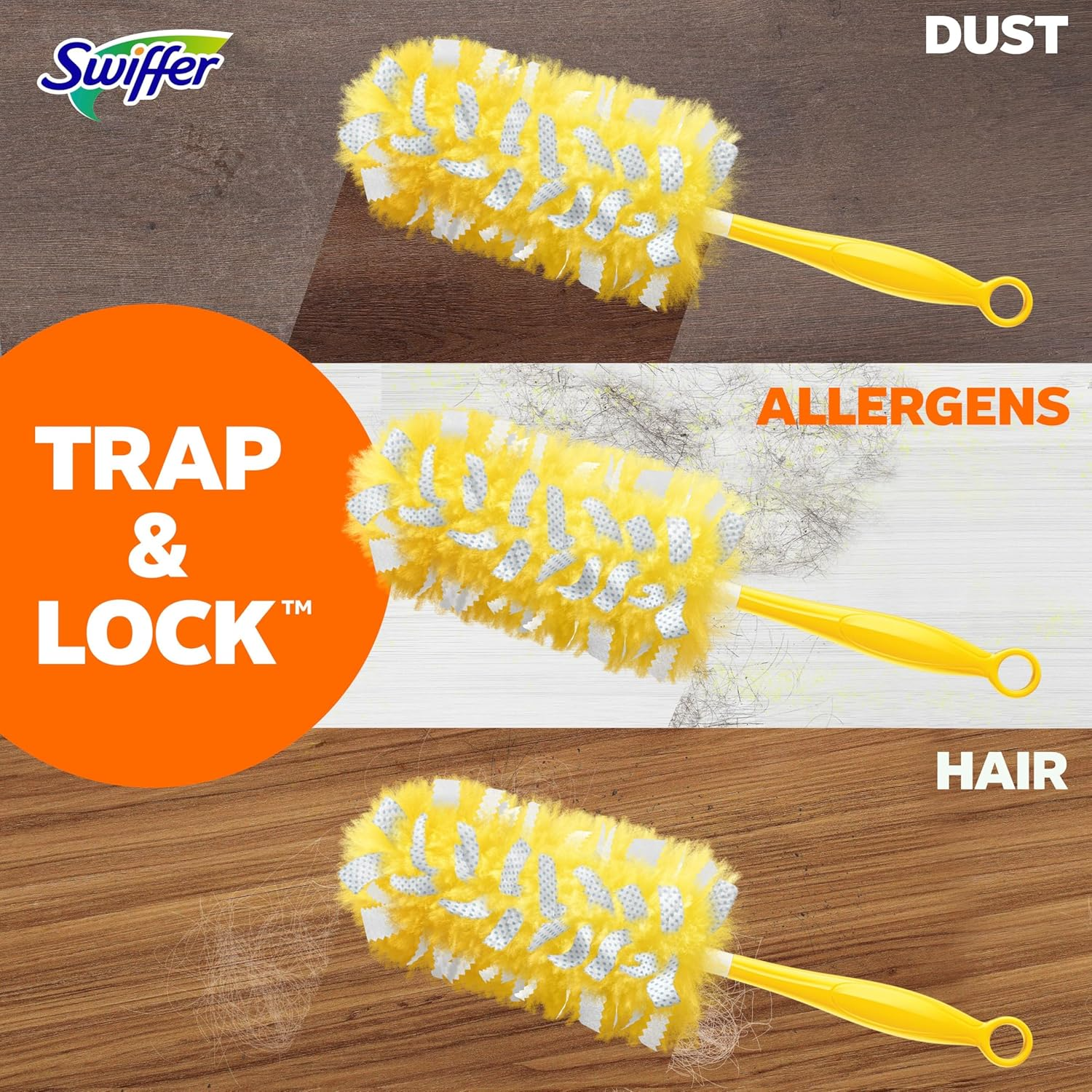 Swiffer Dusters Heavy Duty Refills: 360° Dust Trap & Lock (11 Count)