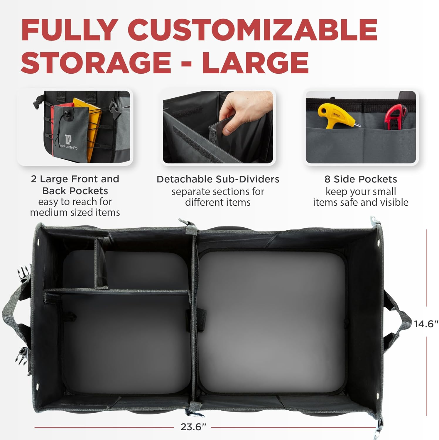 Trunk Organizer For Car, Suv, Truck
