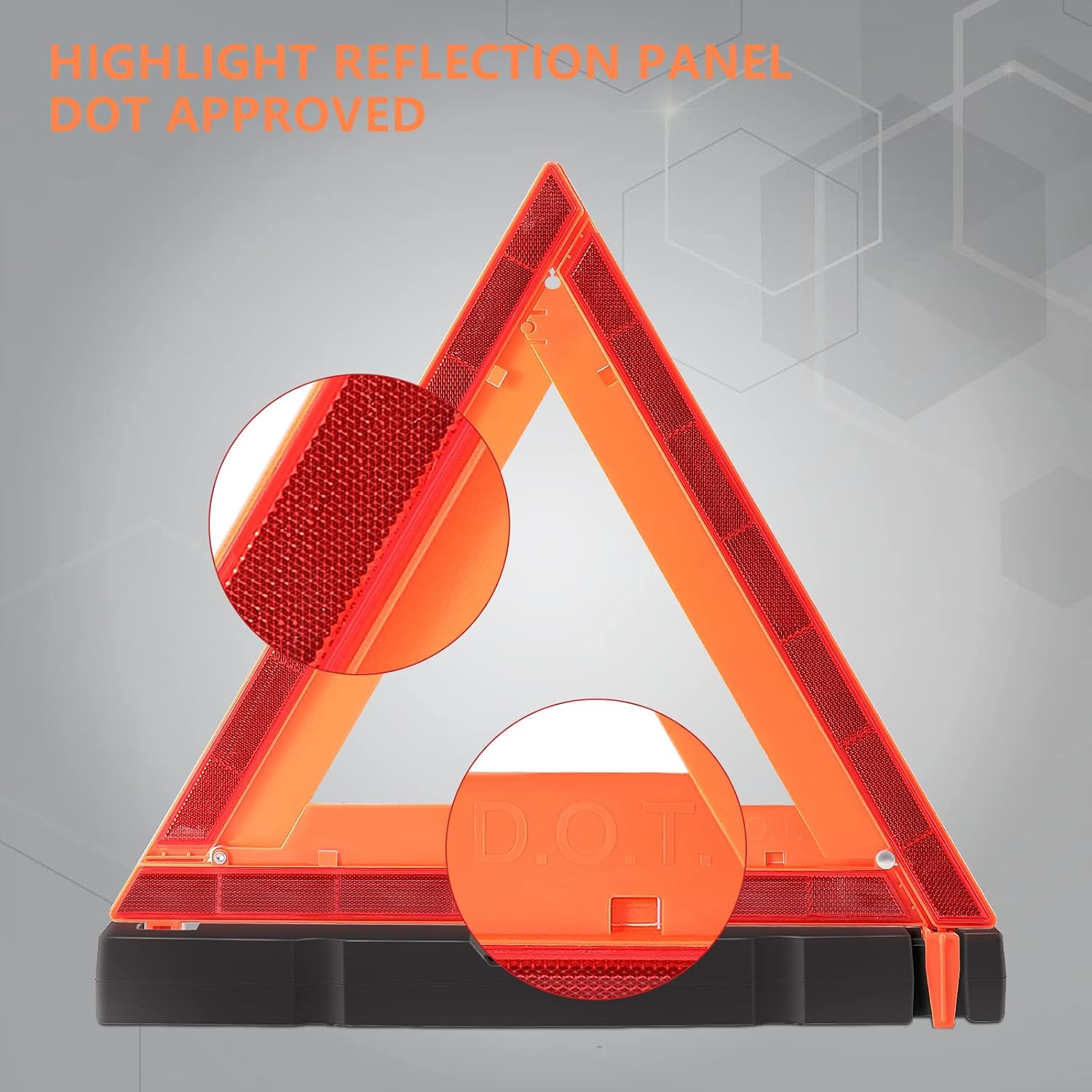 Warning Triangles Enmergency Reflector, Emergency Triangles for Vehicles